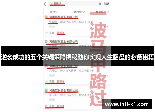 逆袭成功的五个关键策略揭秘助你实现人生翻盘的必备秘籍 逆袭成功的五个关键策略揭秘助你实现人生翻盘的必备秘籍